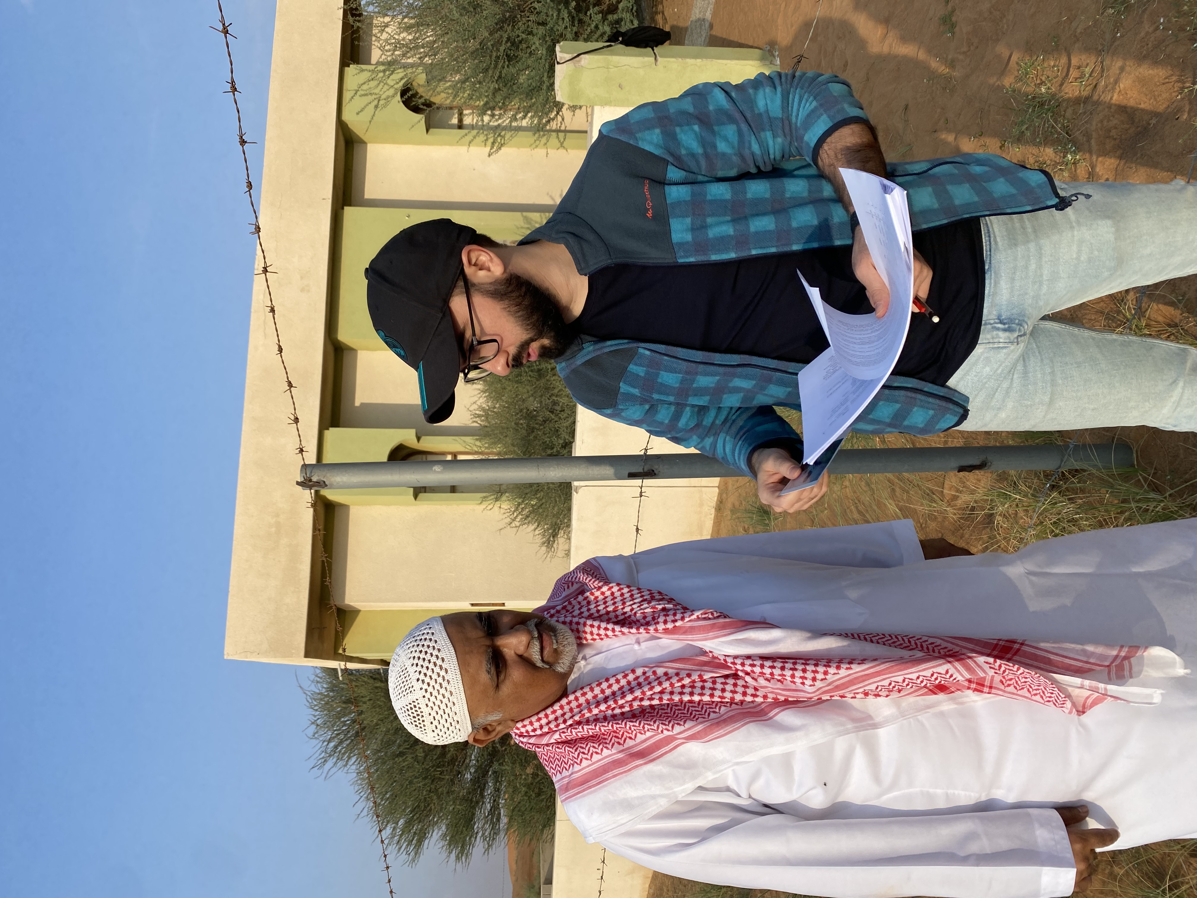 Ahmed Khattab, on set, behind the scenes