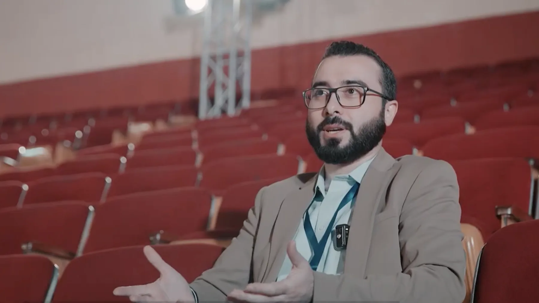 Ahmed Khattab, on set, behind the scenes