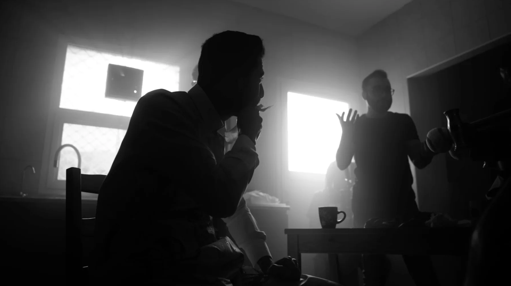 Ahmed Khattab, on set, behind the scenes